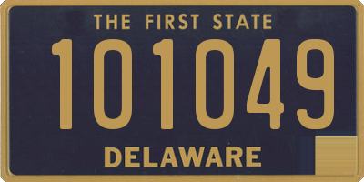 DE license plate 101049