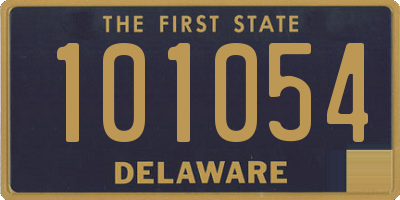 DE license plate 101054
