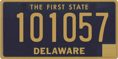 DE license plate 101057