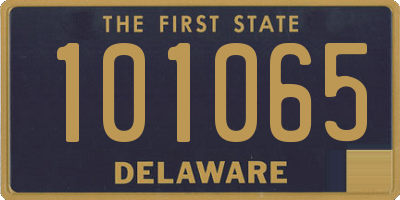 DE license plate 101065