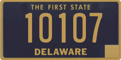 DE license plate 10107