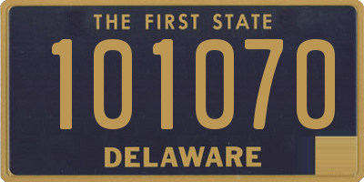 DE license plate 101070