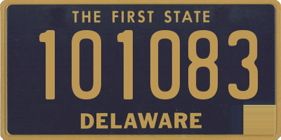 DE license plate 101083