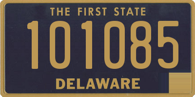 DE license plate 101085