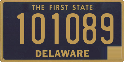 DE license plate 101089