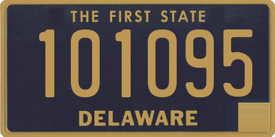 DE license plate 101095