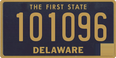 DE license plate 101096