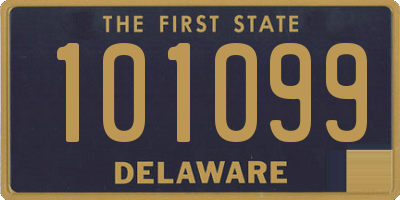 DE license plate 101099