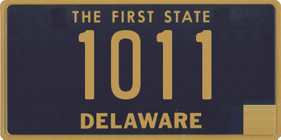 DE license plate 1011