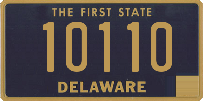 DE license plate 10110