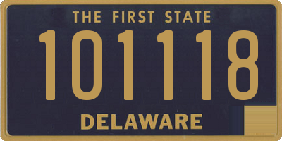 DE license plate 101118