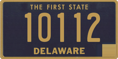 DE license plate 10112