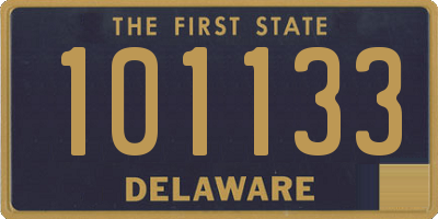 DE license plate 101133