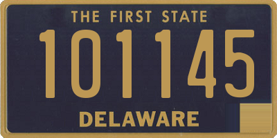 DE license plate 101145
