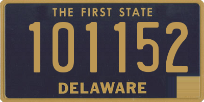 DE license plate 101152
