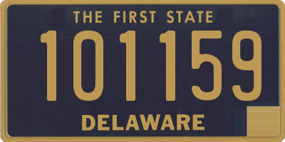 DE license plate 101159