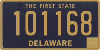 DE license plate 101168