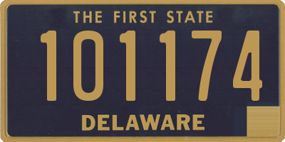 DE license plate 101174