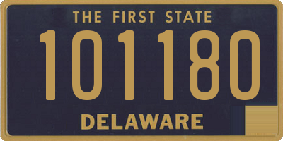 DE license plate 101180