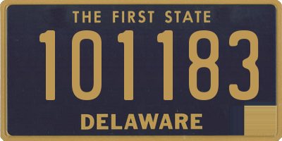 DE license plate 101183