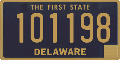 DE license plate 101198