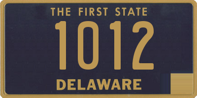 DE license plate 1012