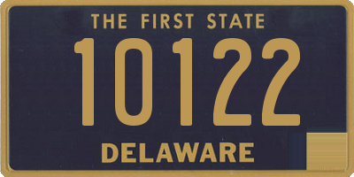 DE license plate 10122