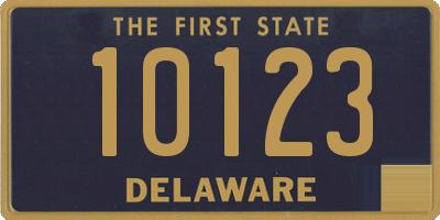 DE license plate 10123