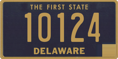 DE license plate 10124