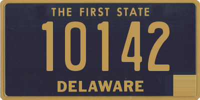 DE license plate 10142