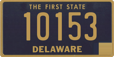 DE license plate 10153