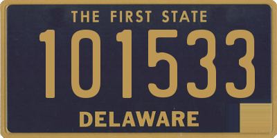 DE license plate 101533