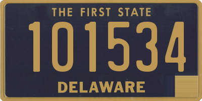 DE license plate 101534