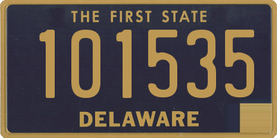DE license plate 101535