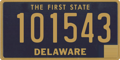 DE license plate 101543