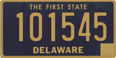 DE license plate 101545