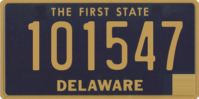 DE license plate 101547