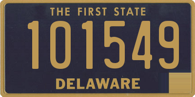 DE license plate 101549