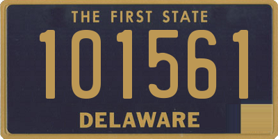 DE license plate 101561