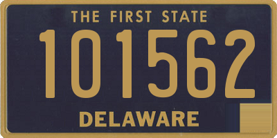 DE license plate 101562