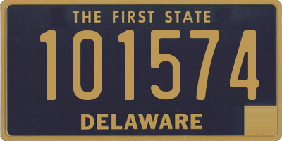DE license plate 101574
