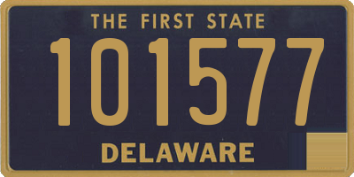 DE license plate 101577