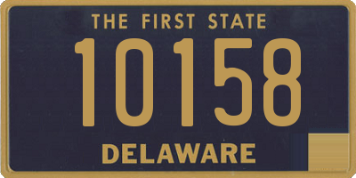 DE license plate 10158