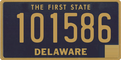 DE license plate 101586