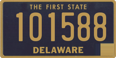 DE license plate 101588