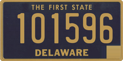 DE license plate 101596
