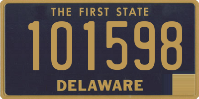 DE license plate 101598