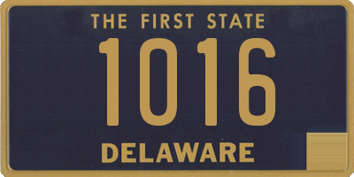 DE license plate 1016