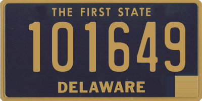 DE license plate 101649