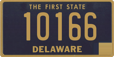 DE license plate 10166